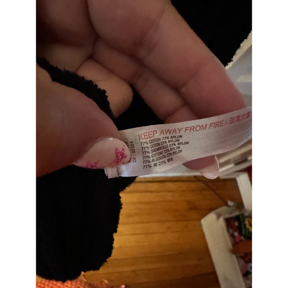 Free People Riding Waves Midi Sweater, Black Medium - Picture 11 of 13